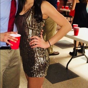 Metallic Sequined Mini Dress - Worn 1X✨